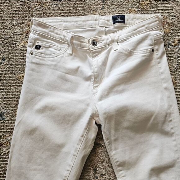 AG White Skinny Jeans Sz 27 With 28" Inseam, Excellent Condition - Picture 4 of 6